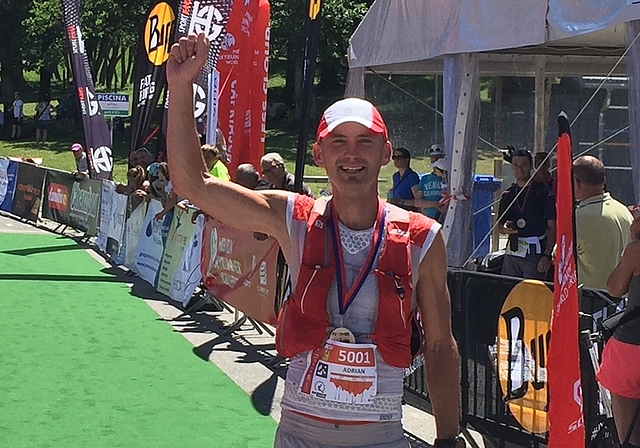 Als Erster im Ziel: Adrian Brennwald am Scenic Trail über 54 km. (Bild zvg.)