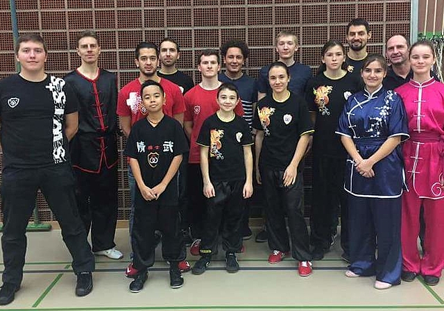 Team von Chin Woo Affoltern und Zürich an der Swiss Wushu  Schweizermeisterschaft 2016