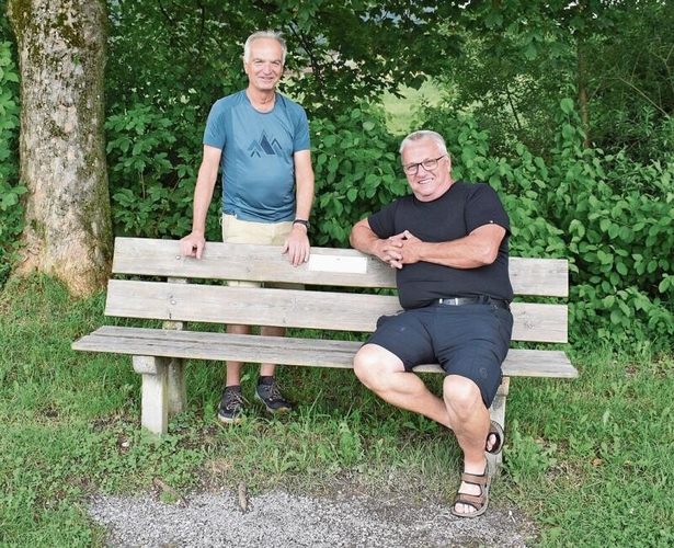 «Bänklichef» Werner Haas (rechts) mit Präsident Markus Wetli.