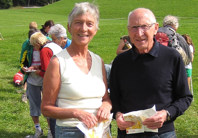 Die beiden erfolgreichen Schweizer Meister aus dem Säuliamt: Lucia Hasler, Bonstetten, und Walter Bickel, Mettmenstetten.