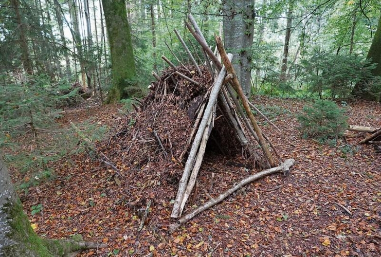 Dieses Shelter hat Nabil El Nadeim 2023 gebaut. Es steht noch immer.