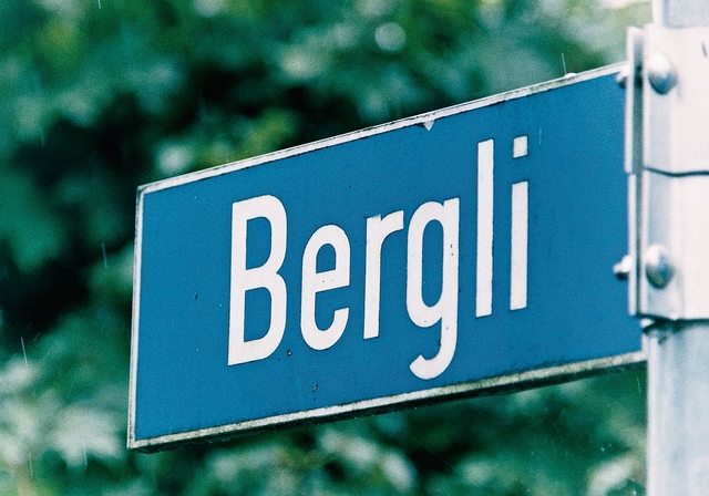 Strassenschild in Knonau: Auch hier versuchten die beiden Angeklagten, unverschlossene Autos zu öffnen, wobei sie von Überwachungskameras gefilmt wurden. Beute machten sie hier keine. (Bild Daniel Vaia)