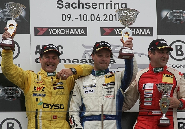 Podium der Amateurwertung von links: Toni Seiler, Kristian Poulsen und Swen Dolenc. (Bilder zvg.)
