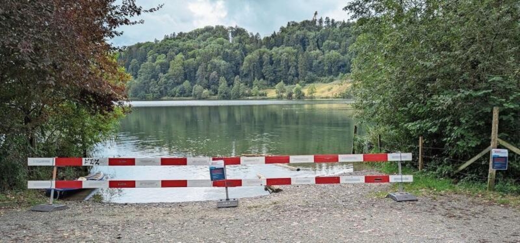 Eine Einwasserungssstelle, die von der Baudirektion abgesperrt wurde. (Bild Romeo Nagele)