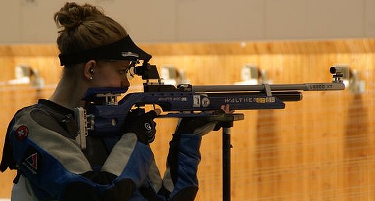 Die Wettswiler Sportschützin Martina Landis. (Bild zvg.)