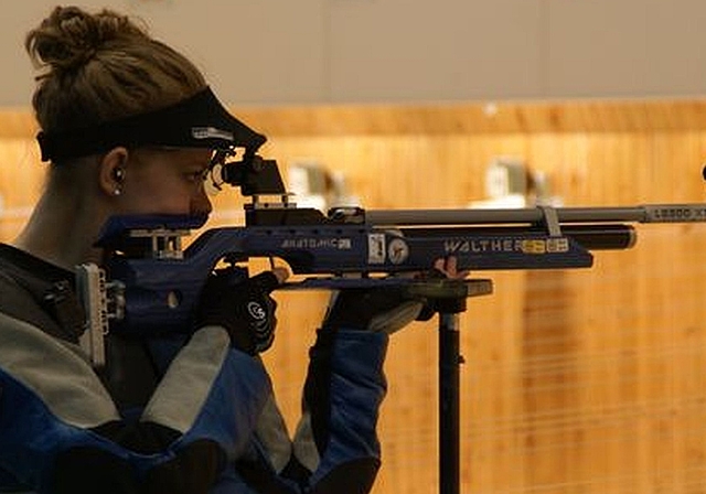 Die Wettswiler Sportschützin Martina Landis. (Bild zvg.)