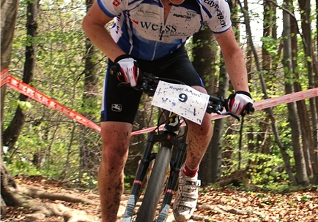 Roger Aeberli auf grossen Rädern unterwegs zum zweiten Platz am Racer Bikes Cup in Tesserete. (Bild zvg.)