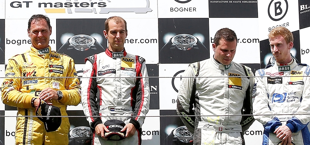 Das Podium, von links: Toni Seiler, Jerom Bleekemolen, Remo Lips, Lennart Marioneck. (Bilder zvg.)Schnell unterwegs auf dem Nürburgring: Corvette Z06.R von Callaway Competition.