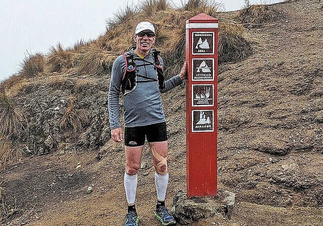 Beat Fraefel während des Inca Trail Runs in Peru, auf 4215 Metern Höhe. (Bild zvg.)
