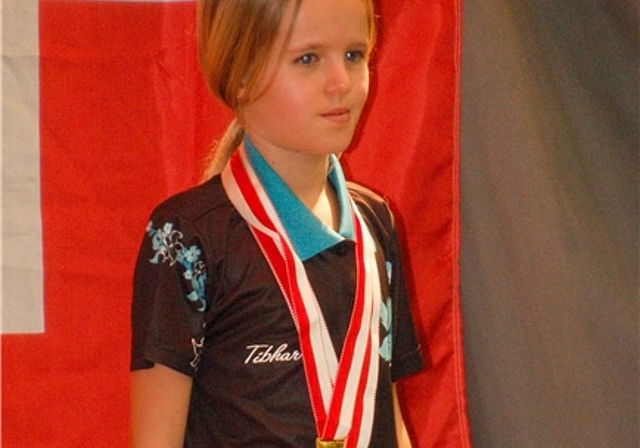 Ursina Stamm, Schweizer U11-Tischtennismeisterin. (Bild zvg.)
