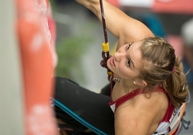 Das Ziel im Blick: Petra Klingler verteidigt ihren Speed-Titel. (Bild David Schweizer )