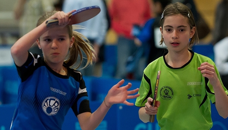 Ursina Stamm (links) und ihre Doppelpartnerin Linda Ott. (Bild zvg.)