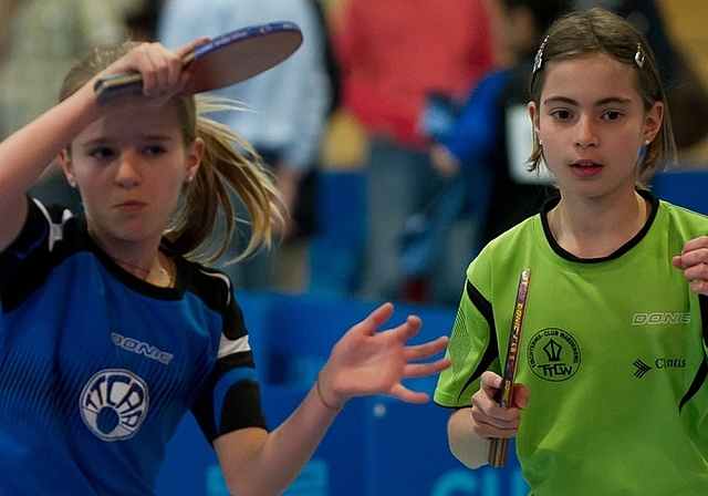 Ursina Stamm (links) und ihre Doppelpartnerin Linda Ott. (Bild zvg.)