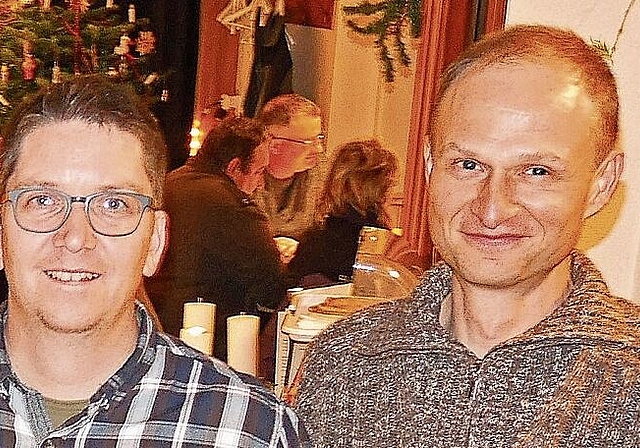 Das GP-Osterhas-OK besteht nur noch aus einem Trio, dem die beiden Säuliämtler René Graf, links, und Geri Felsberger sowie Urs Staub (nicht auf dem Foto) angehören. (Bild Martin Platter)