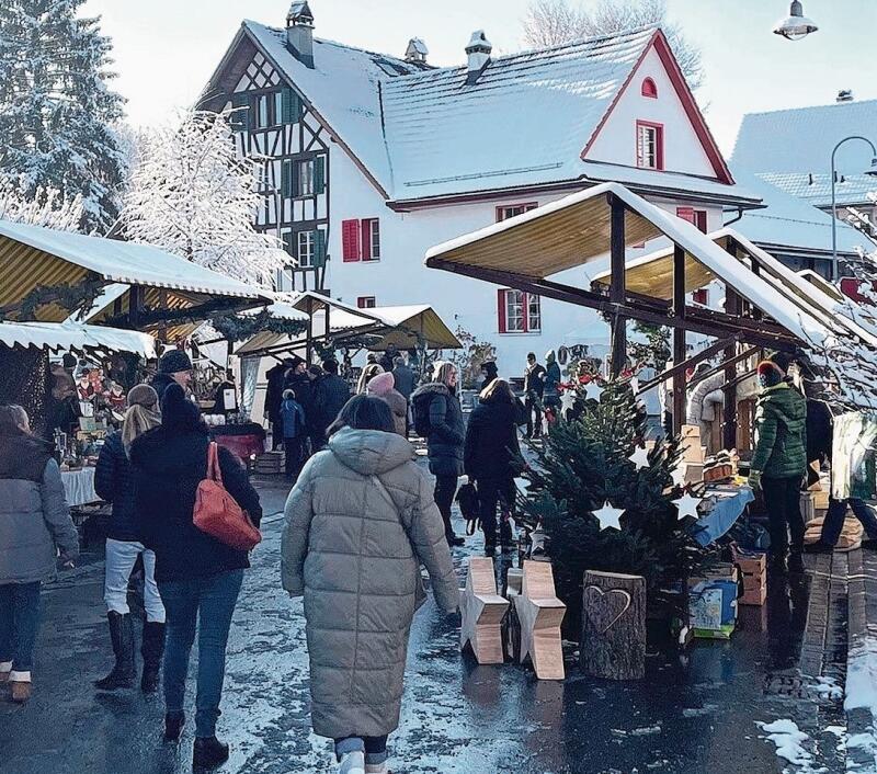 Aufnahme des Rifferswiler Weihnachtsmarkts. (Bild zvg)