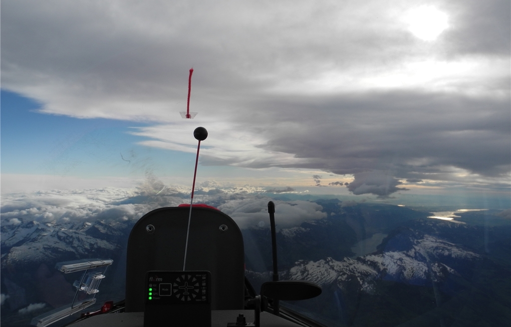 Auf 5500 Metern Höhe im Prättigau.
